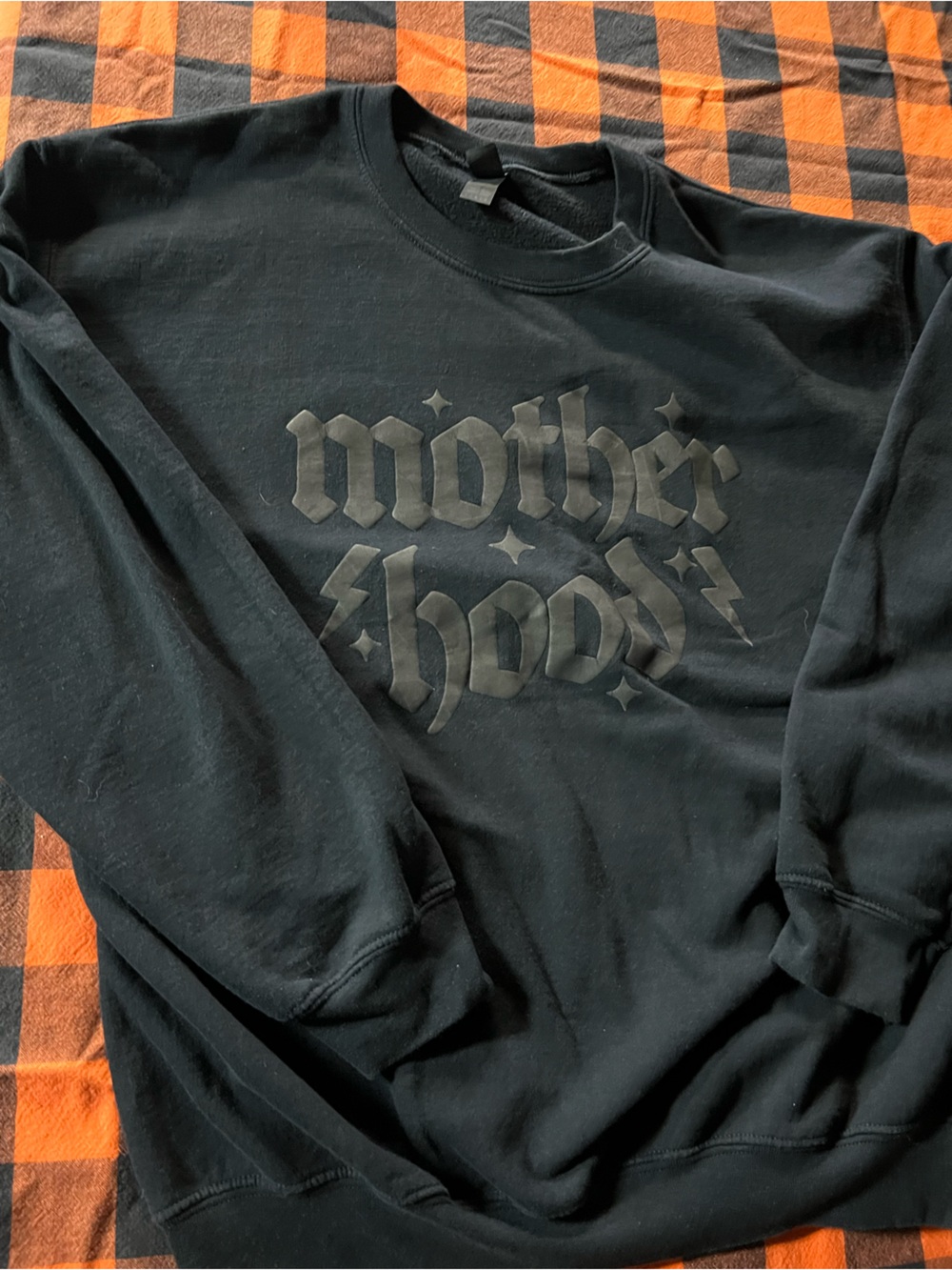 Motherhood bubble font crewneck